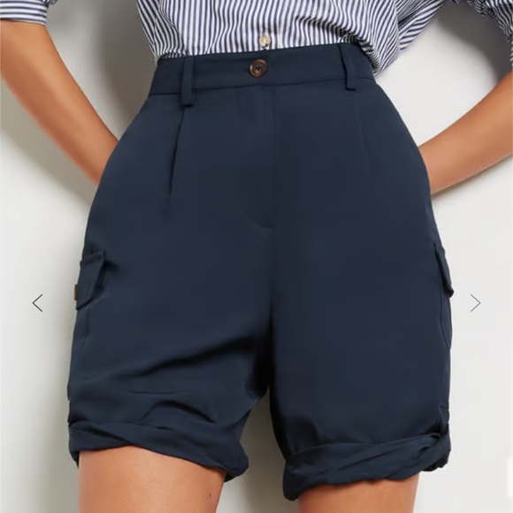 Ciao Lucia Pants - NWOT Ciao Lucia Ali shorts from Goop navy  Blue Cargo S $335